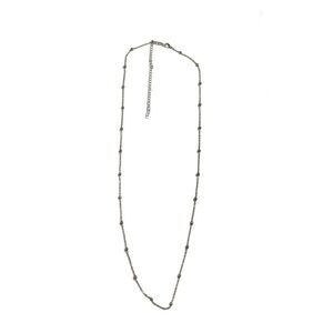 Silver beaded necklace